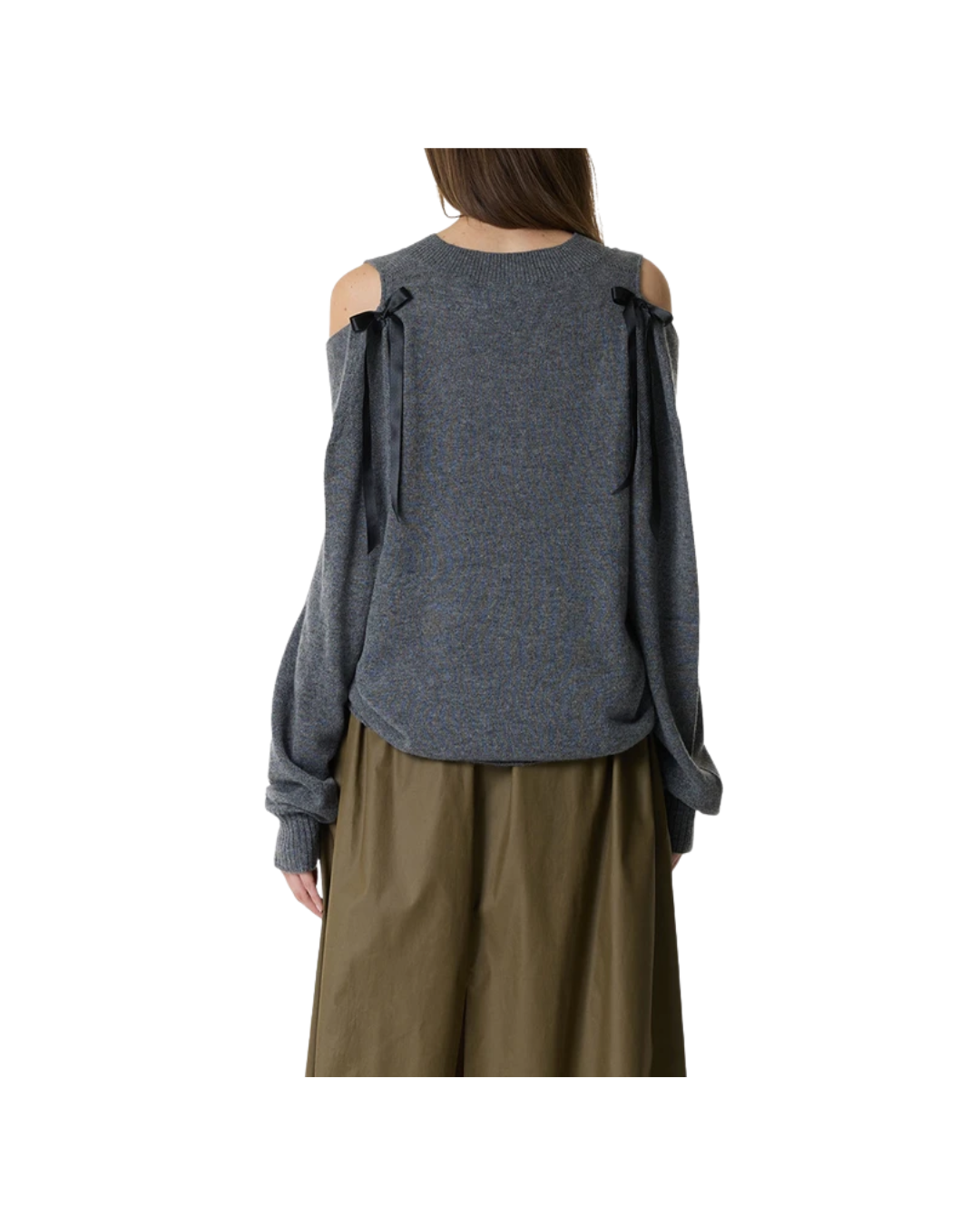 Relaxed Cashmere Slash V-neck Jumper