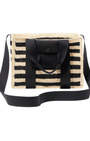 Mini Voyageur Rayure Noire Bag