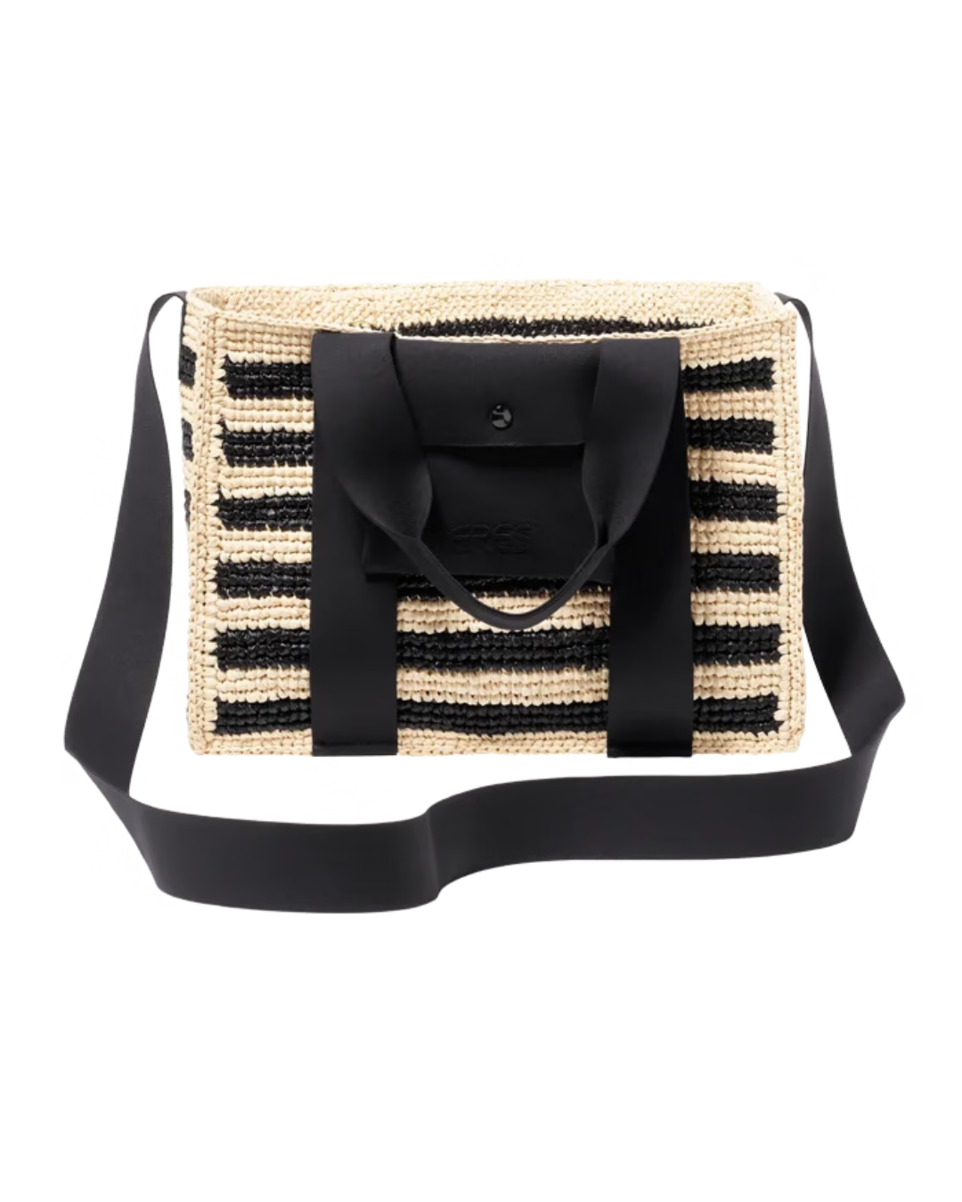 Mini Voyageur Rayure Noire Bag