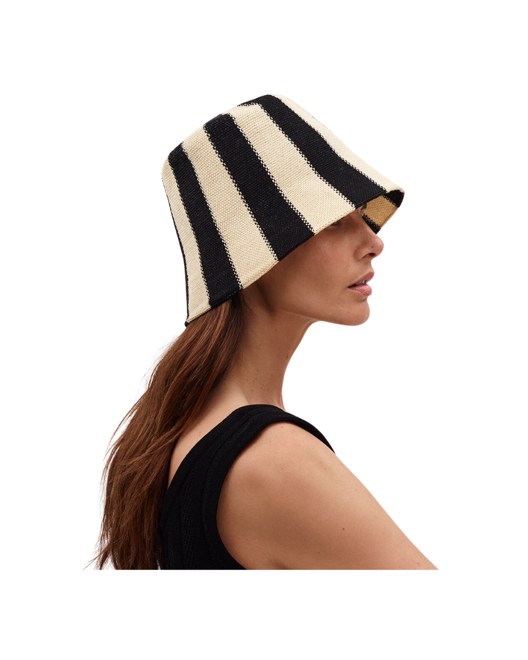Alternatif Rayure Noire Hat