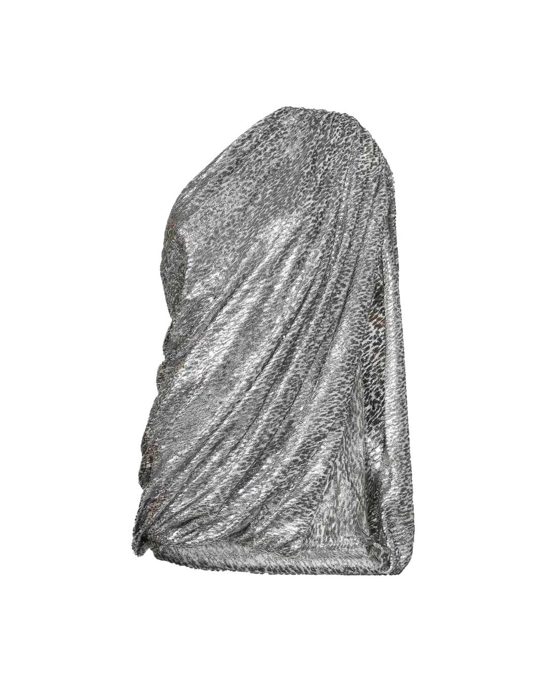 One Shoulder Fil Coupe Dress