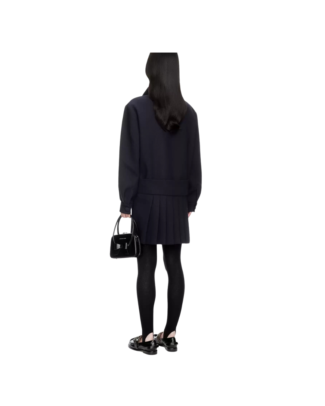 Mandarin Collar Pullover Dress