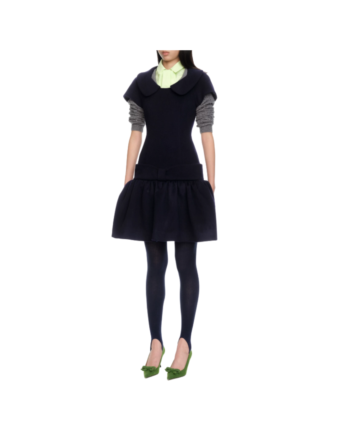 Bow Belted Short Sleeve Dress