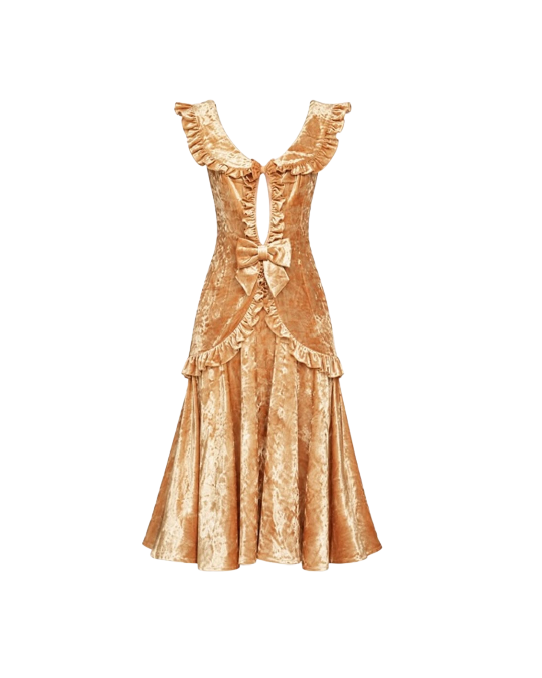 Ruffled Cut Out Dress