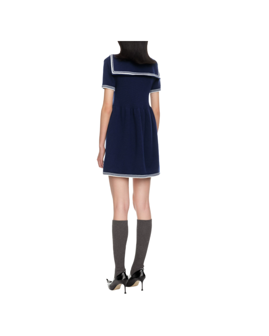 Sailor Collar Knit Dress