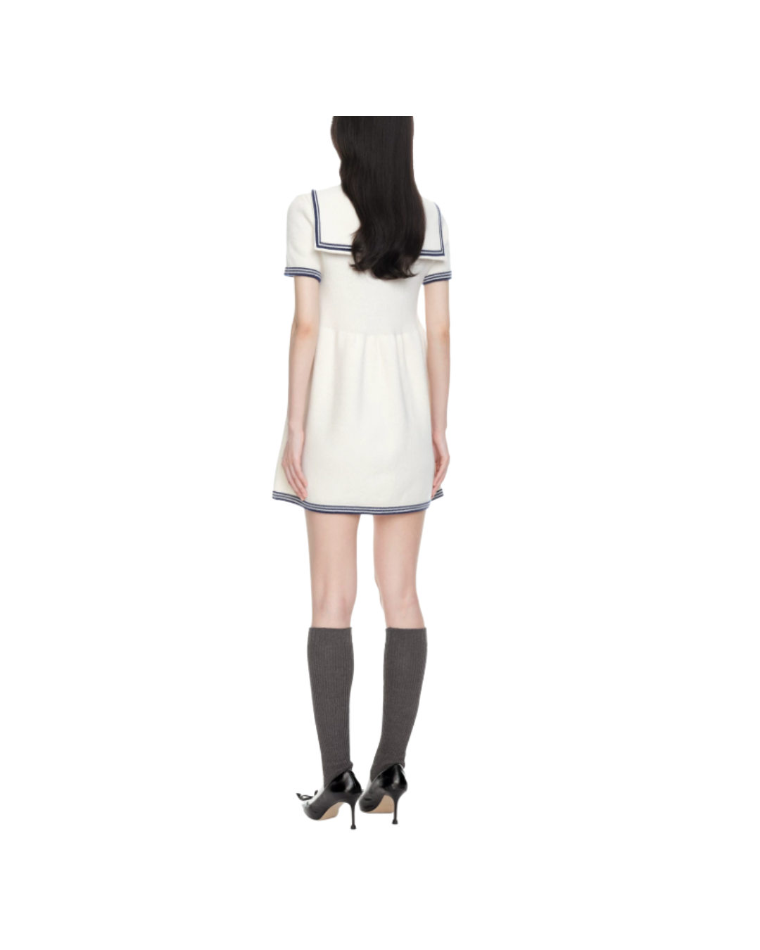 Sailor Collar Knit Dress