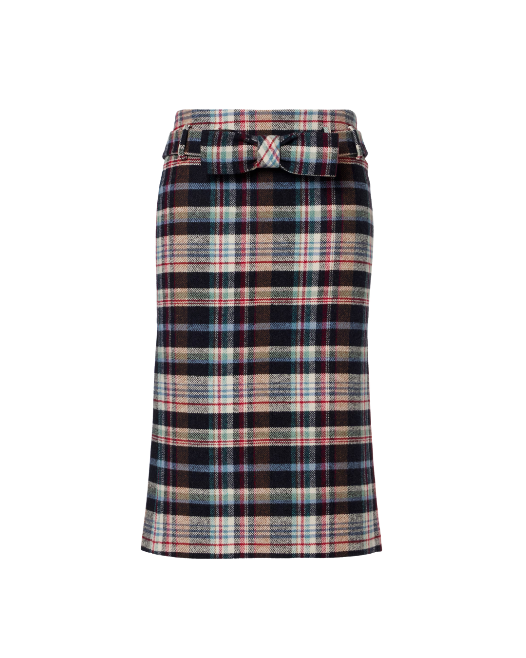 Bow Trimmed Straight Skirt