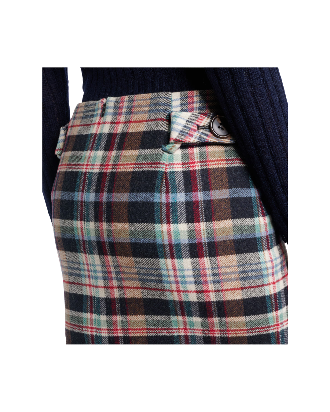Bow Trimmed Straight Skirt