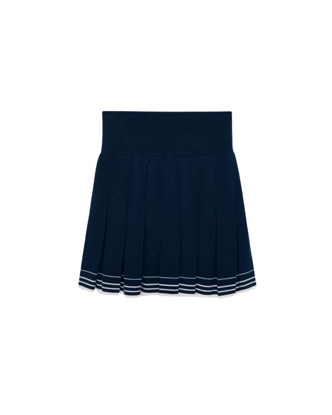 Pleated Knit Skirt