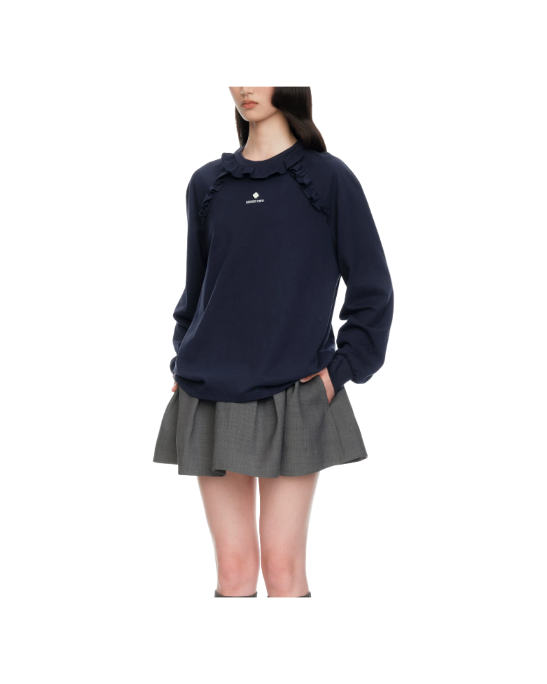 Lace Trim Long Sleeve T-Shirt