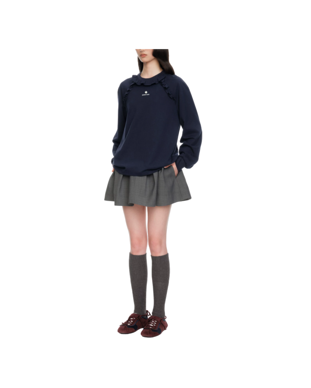 Lace Trim Long Sleeve T-Shirt