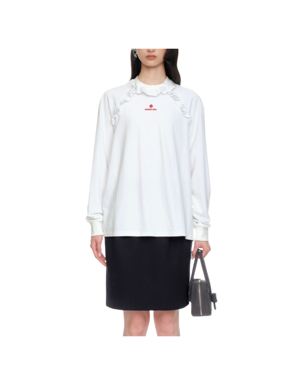 Lace Trim Long Sleeve T-Shirt
