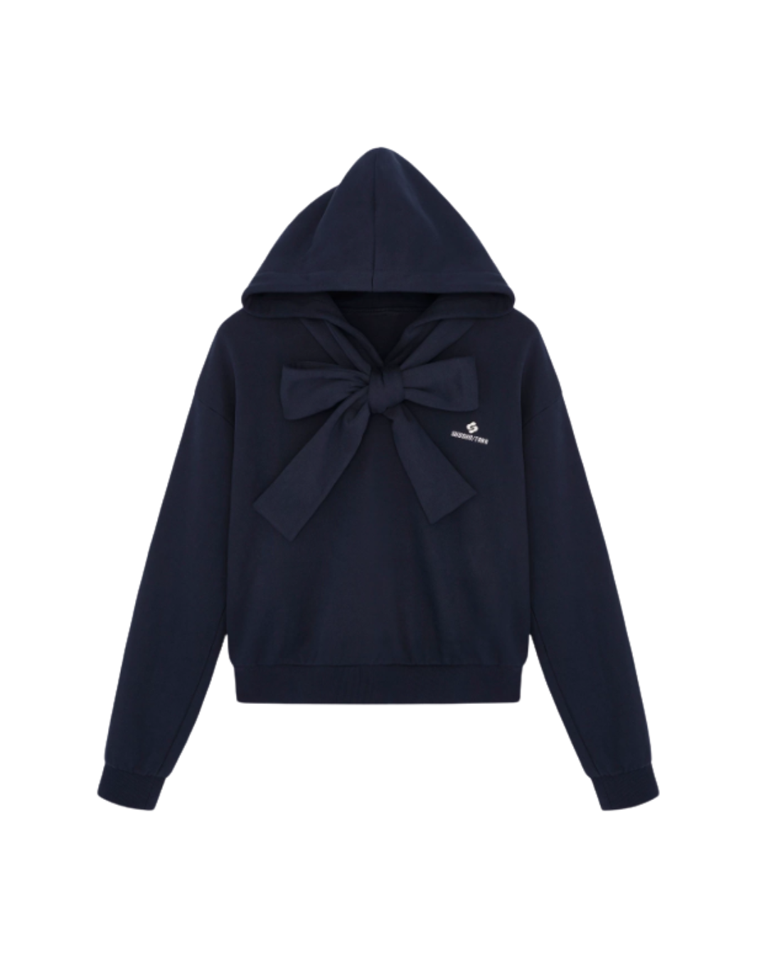Tie Front Bow Hoodie