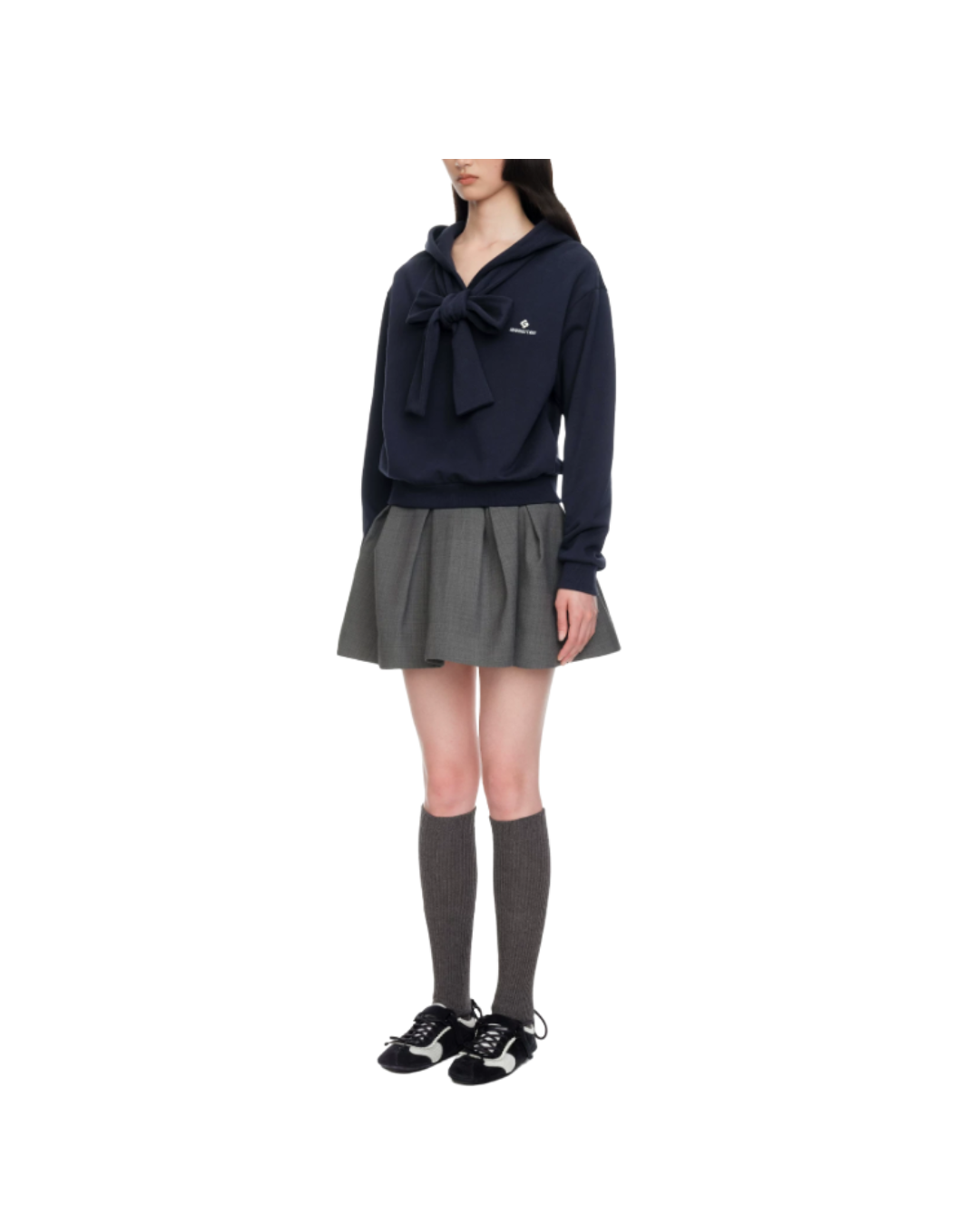 Tie Front Bow Hoodie