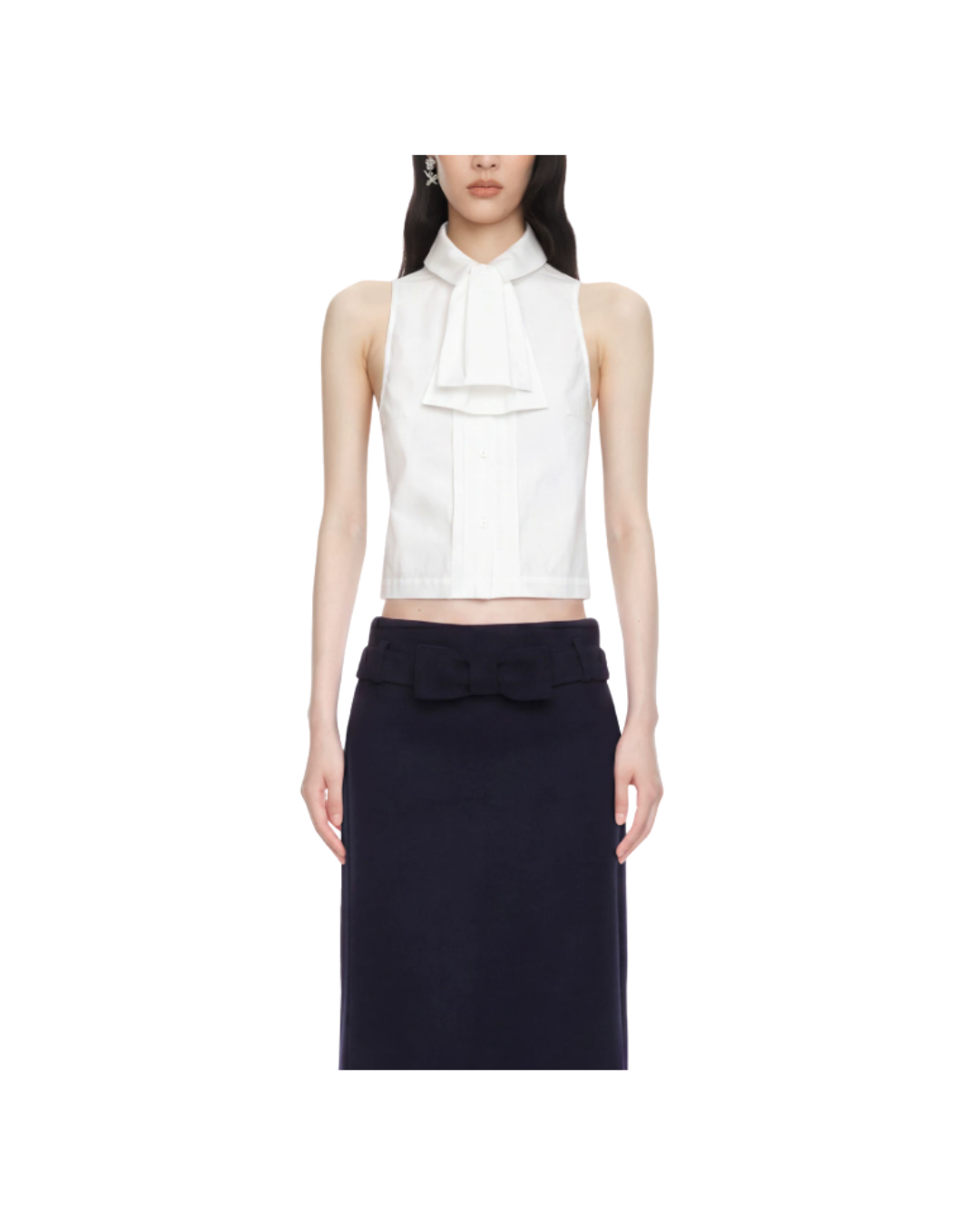 Off-Shoulder Sleeveless Blouse