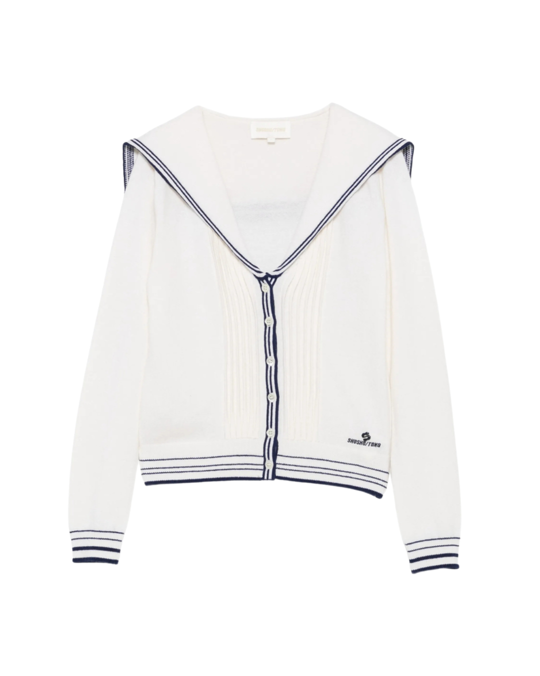 Sailor Collar Knit Cardigan