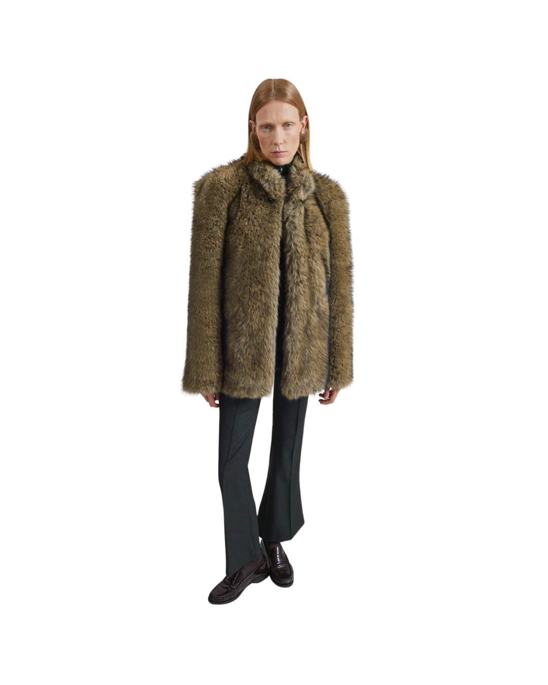 Denia Faux Fur Cinched Jacket