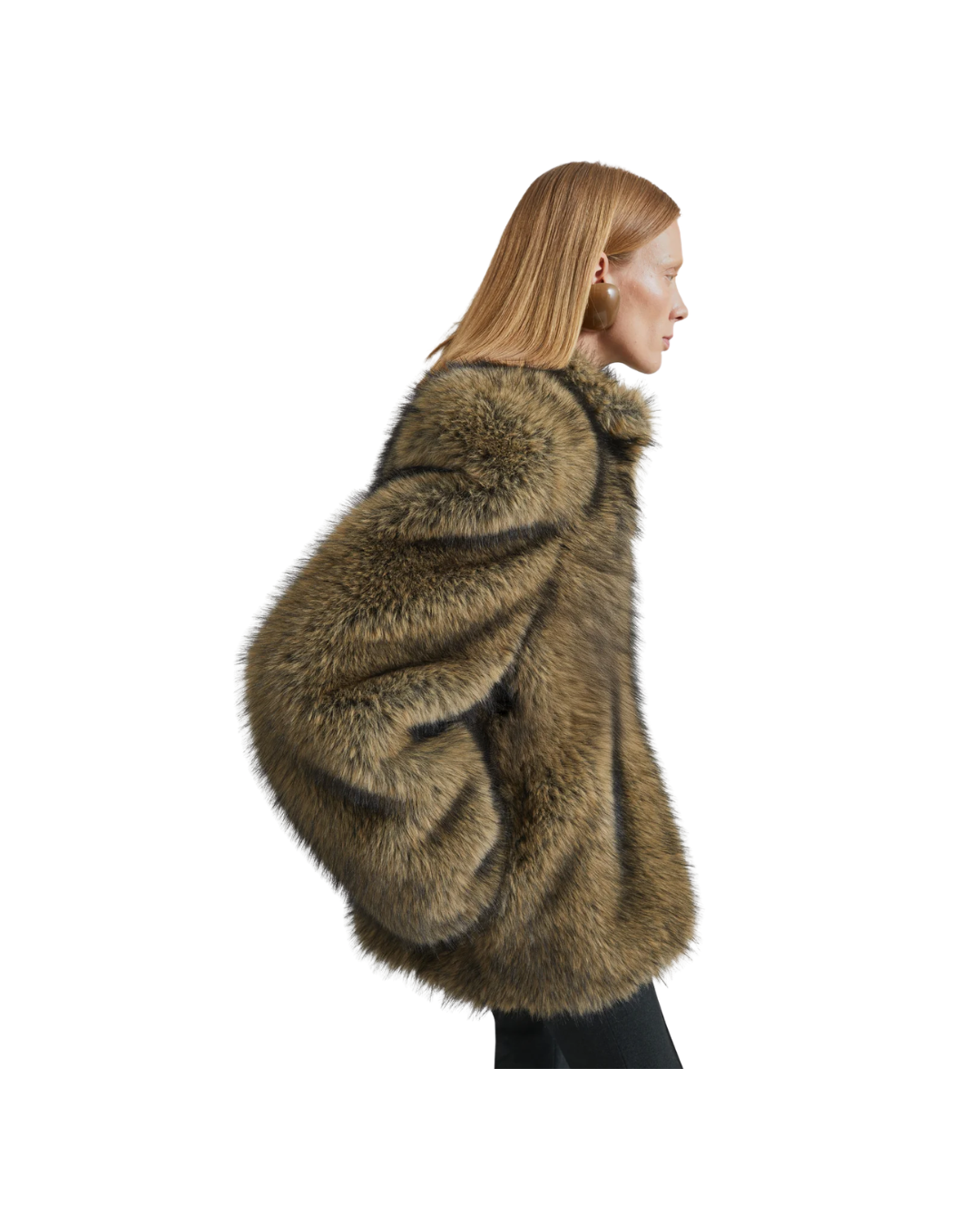 Denia Faux Fur Cinched Jacket