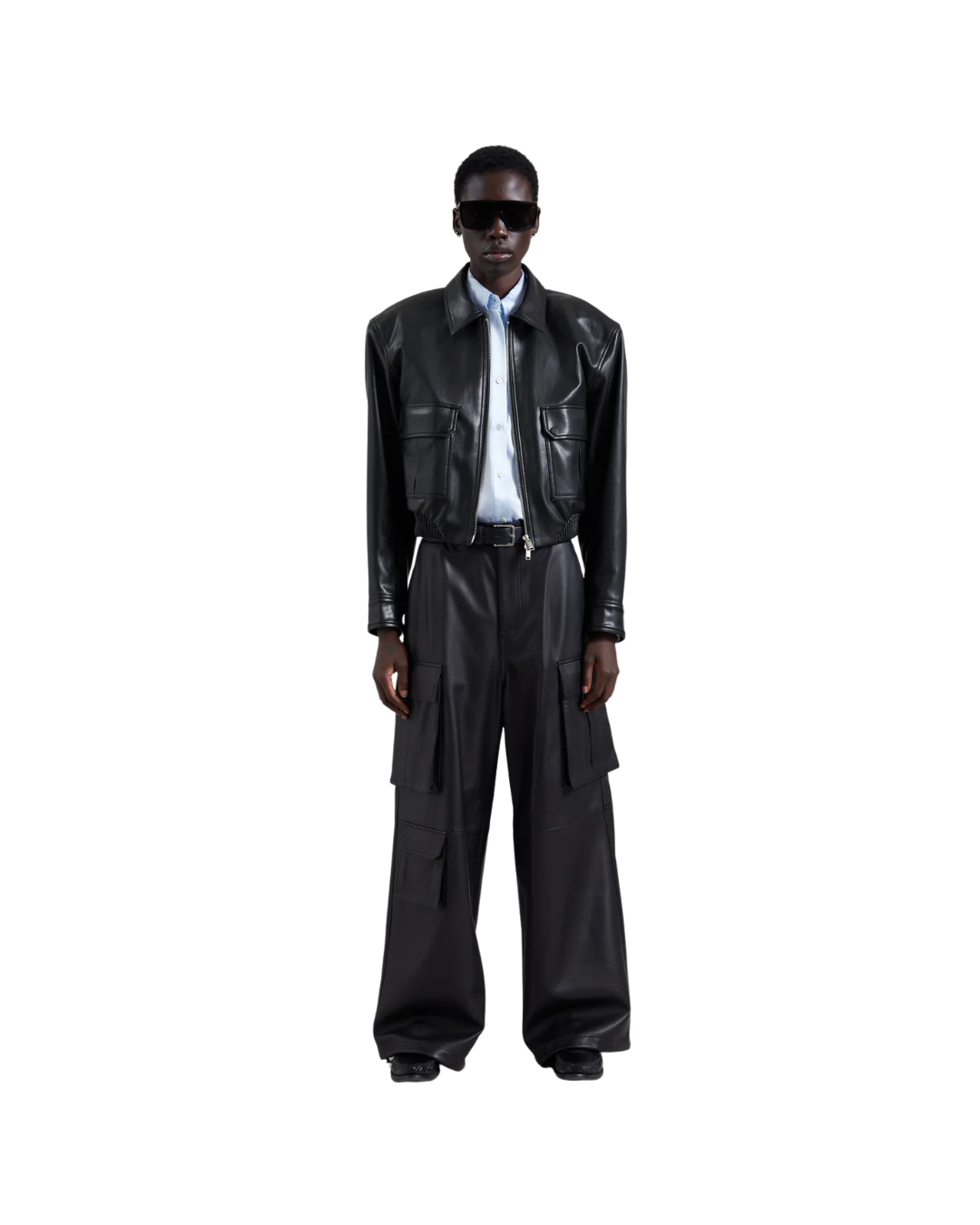 Val Faux Leather Padded Jacket