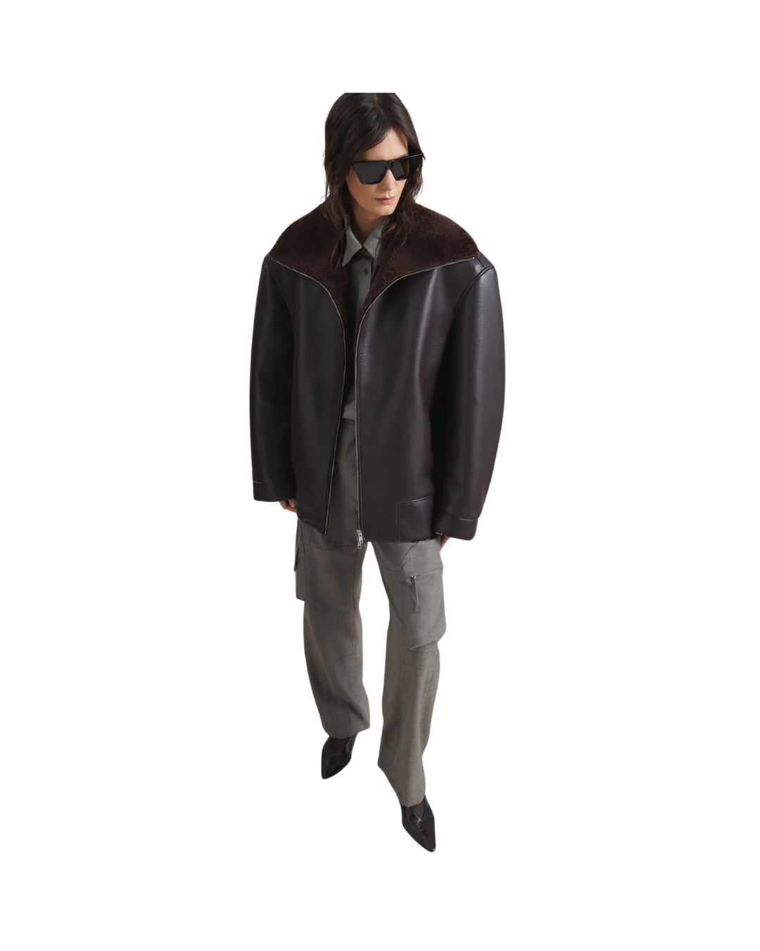 Aspen Shearling Collar Jacket