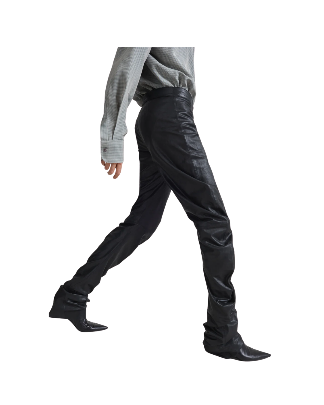 Jessa Leather Ruched Pants