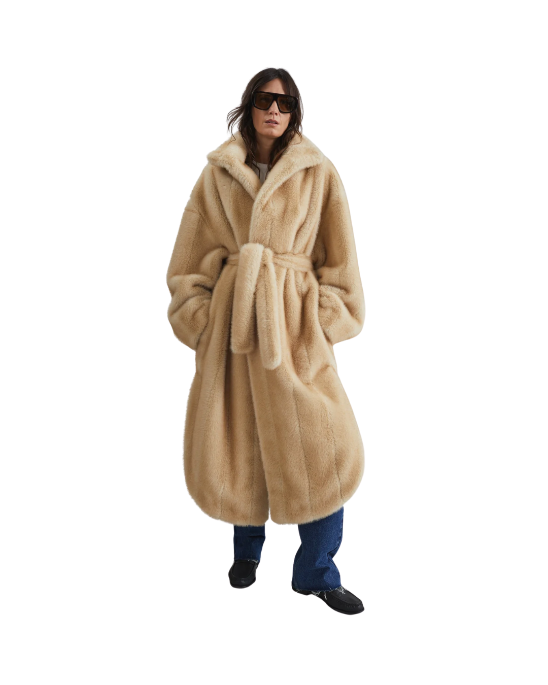Ravello Faux Fur Robe Coat