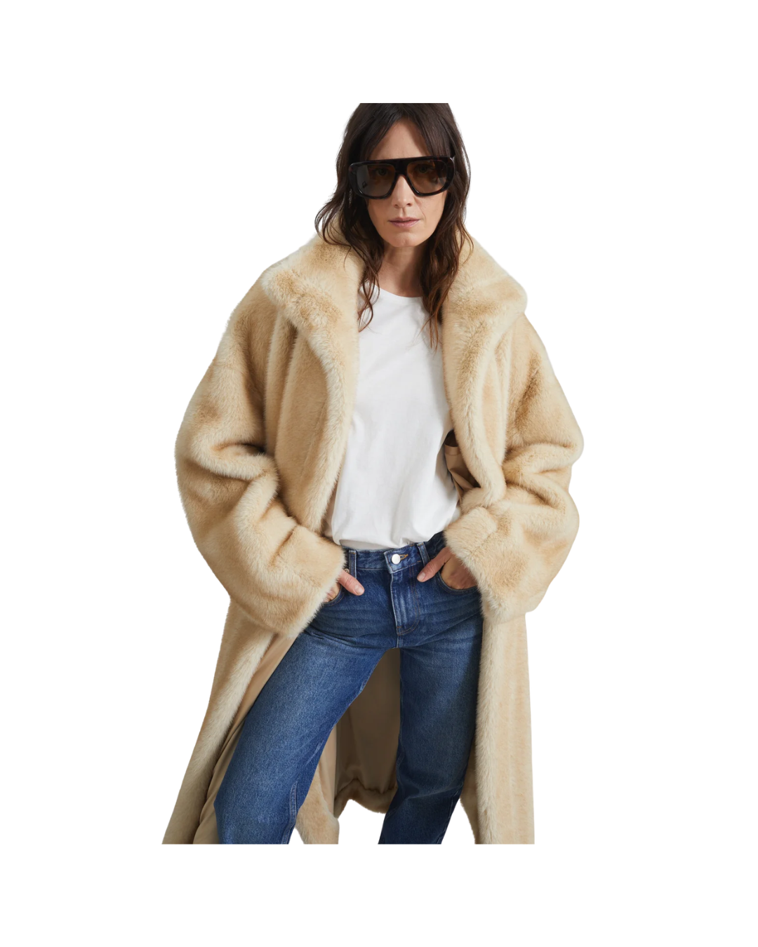 Ravello Faux Fur Robe Coat