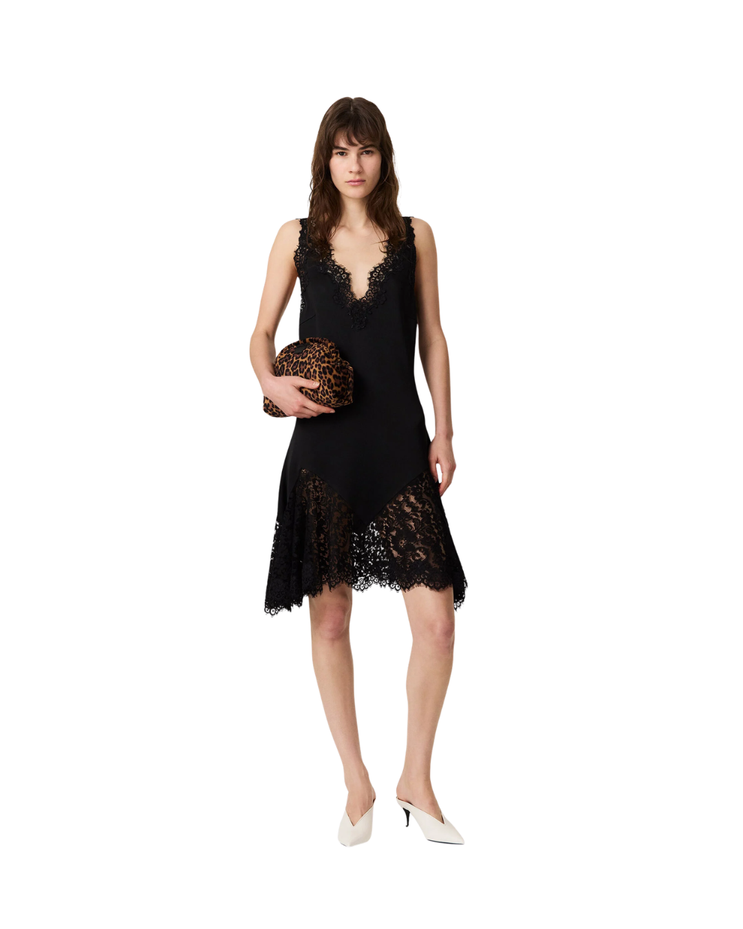 Lace-Trimmed Dress