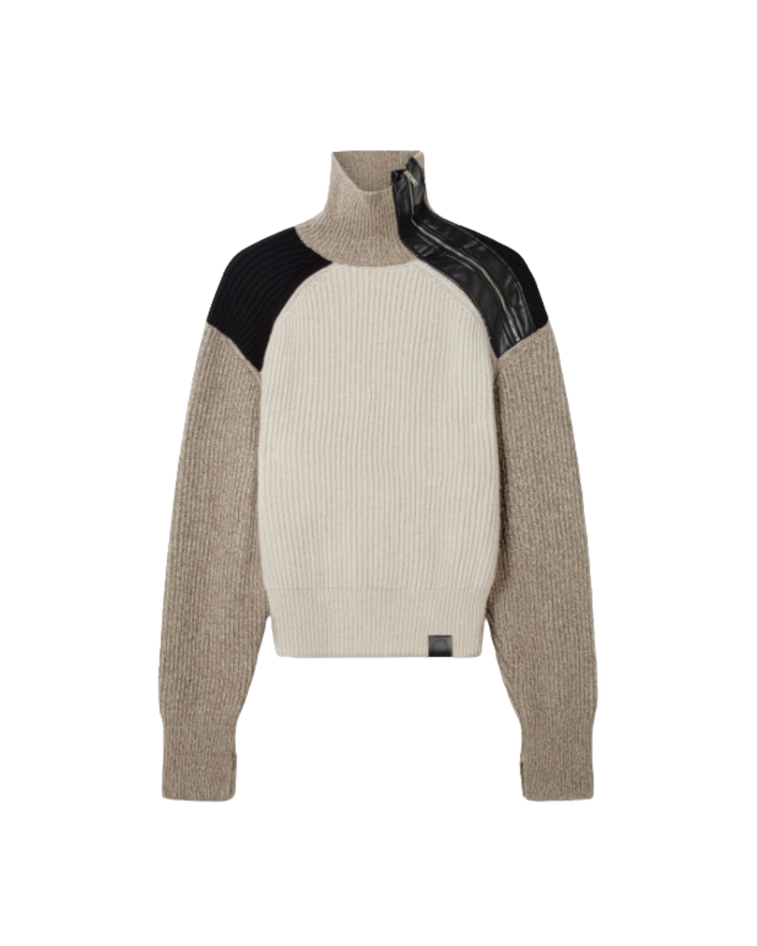 Block Panelled Knit Jumper