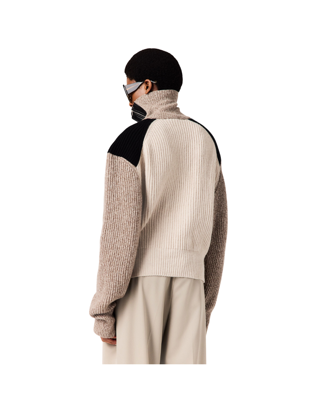 Block Panelled Knit Jumper