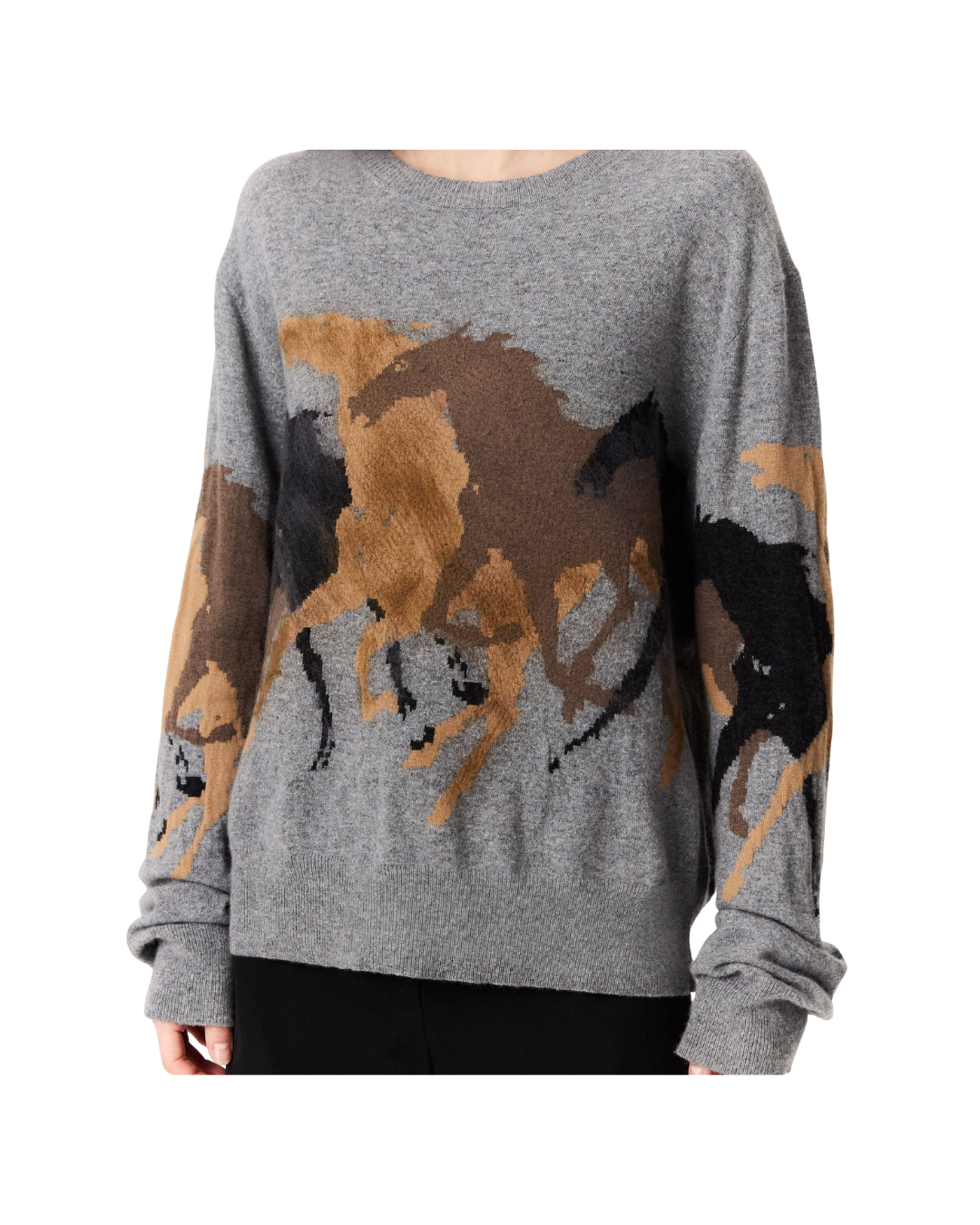 Racing Horses Knit Sweater
