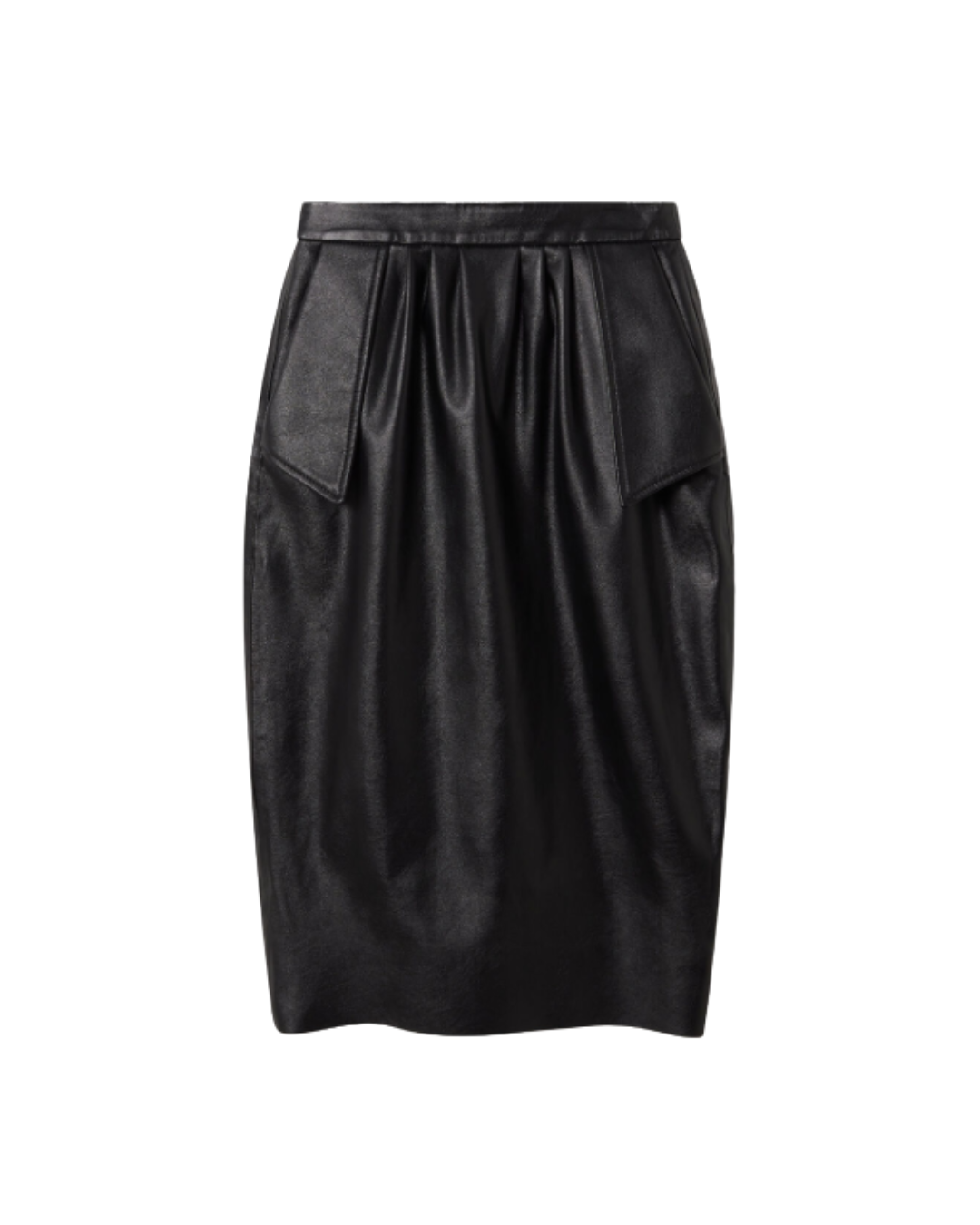 Vegan Leather Midi Skirt