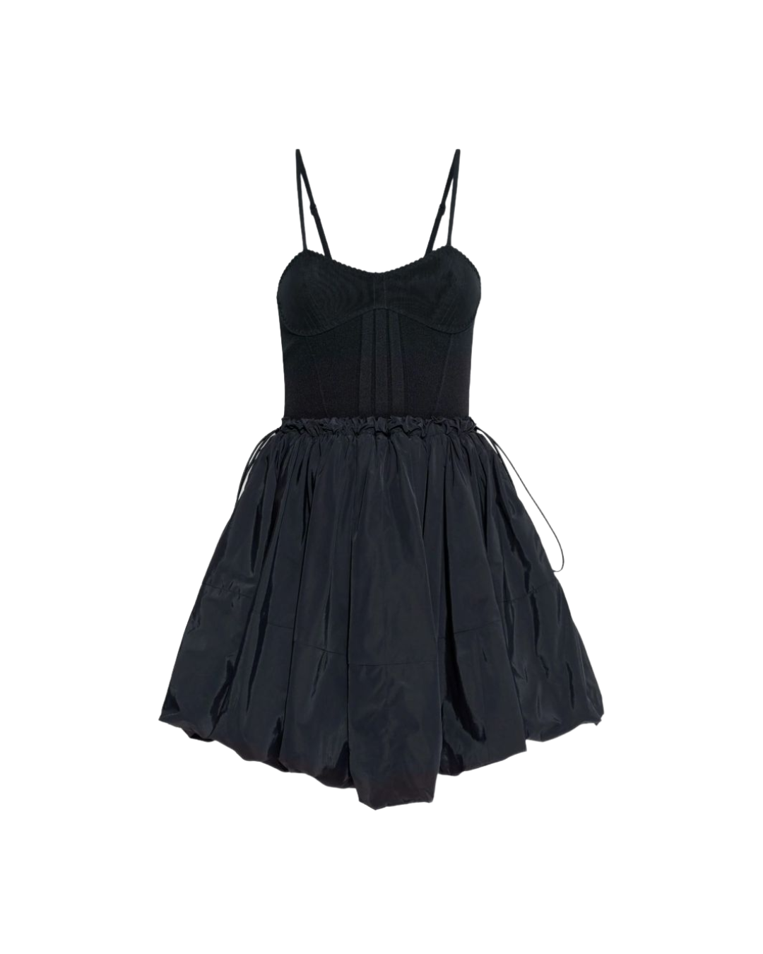 Balloon-hem Mini Dress