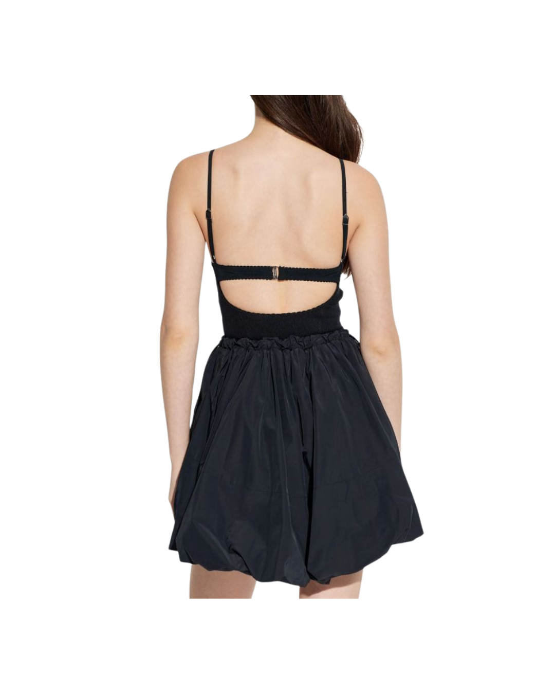 Balloon-hem Mini Dress