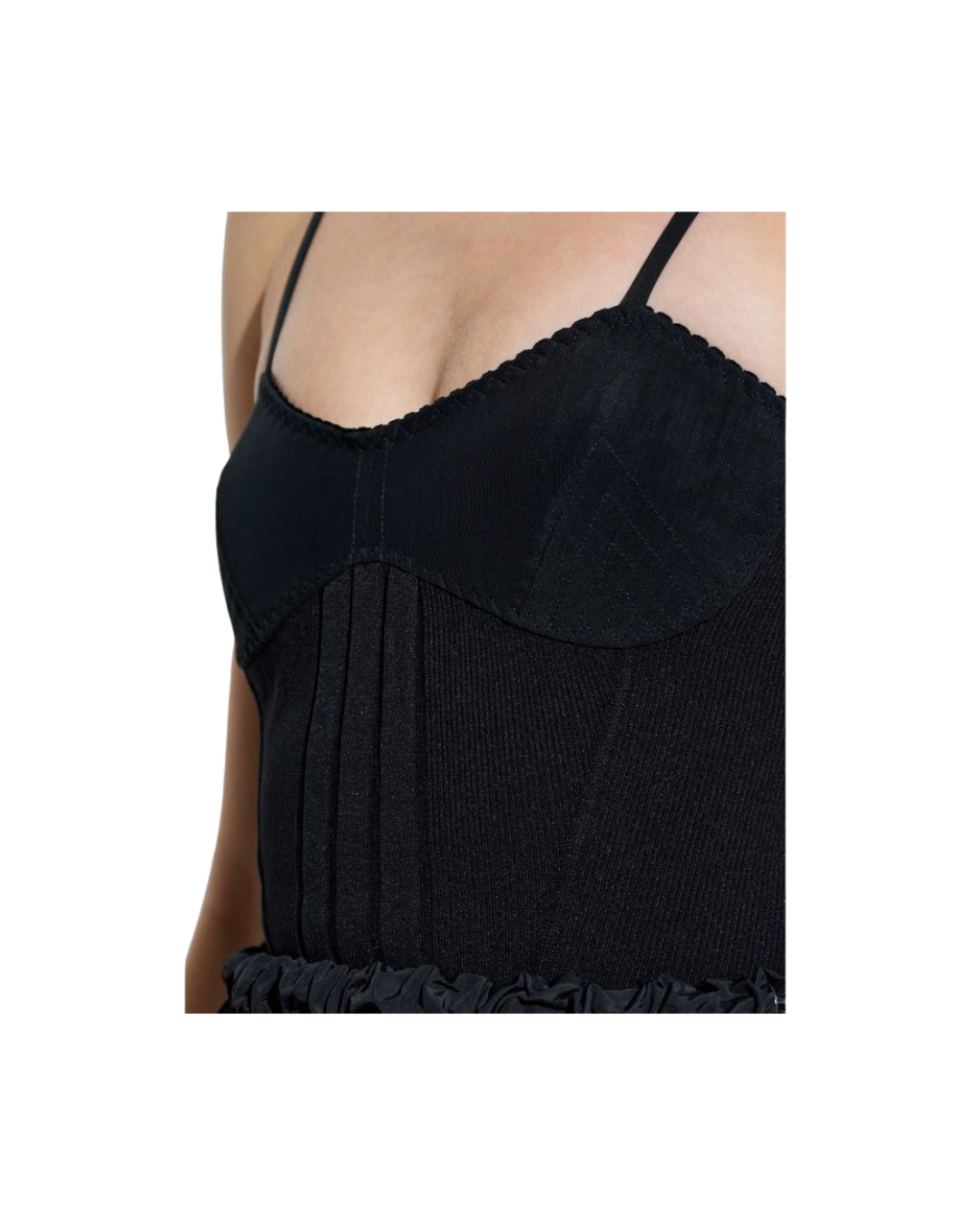 Balloon-hem Mini Dress