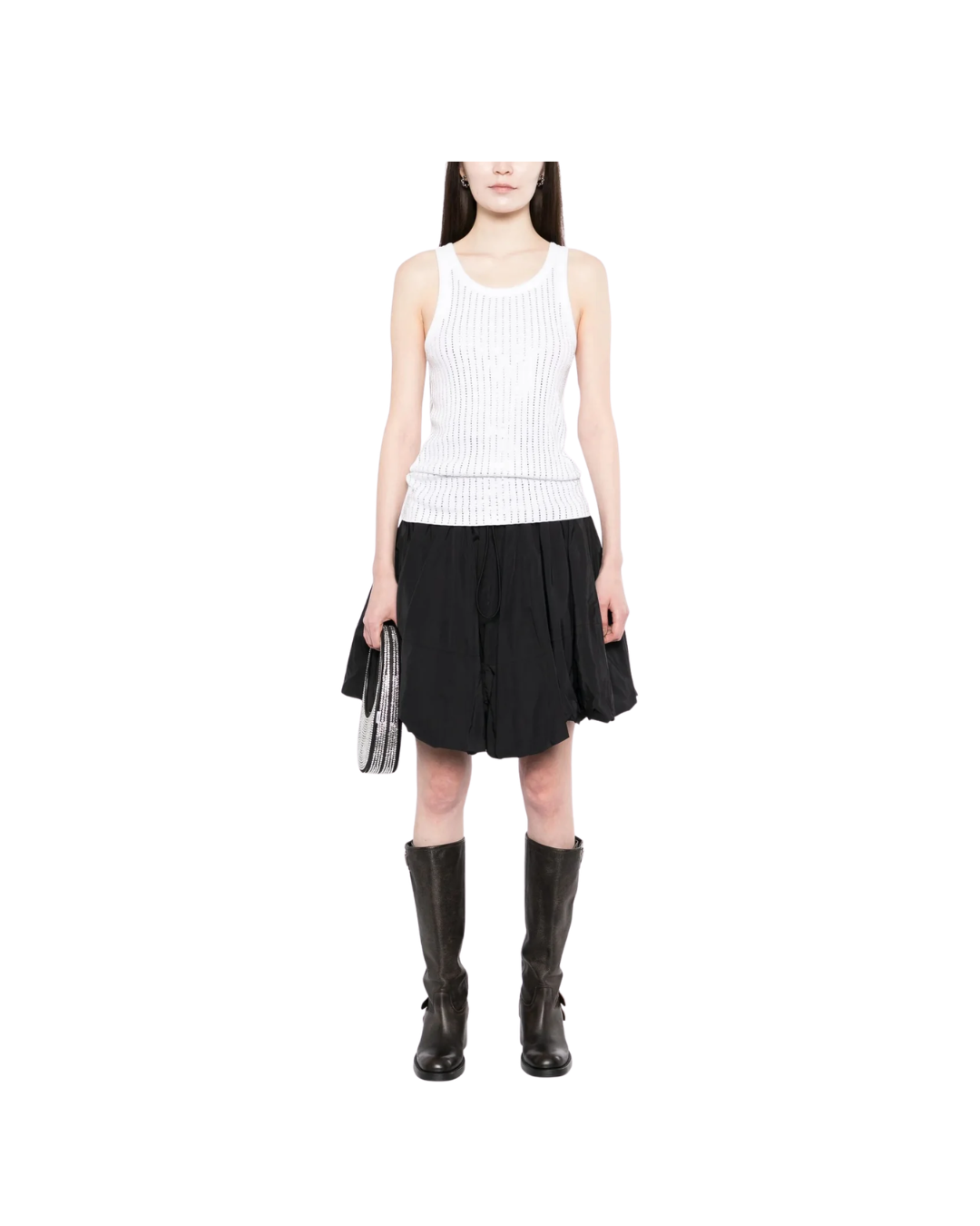 Mini Skirt With Ruffles