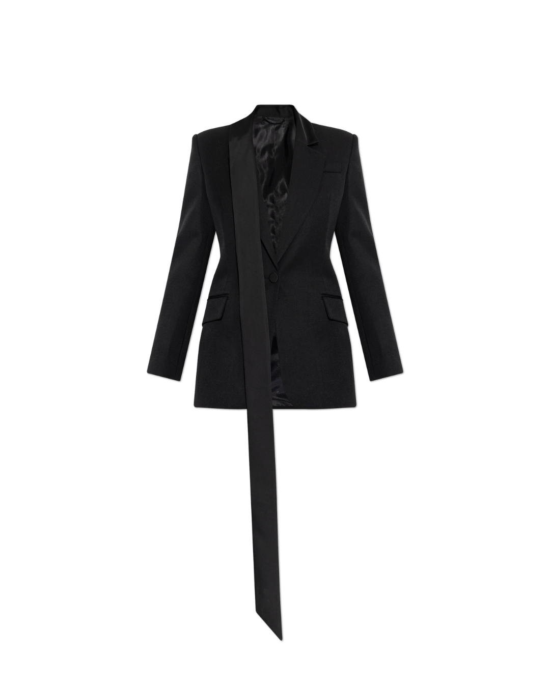 Wool Blazer With Scarf