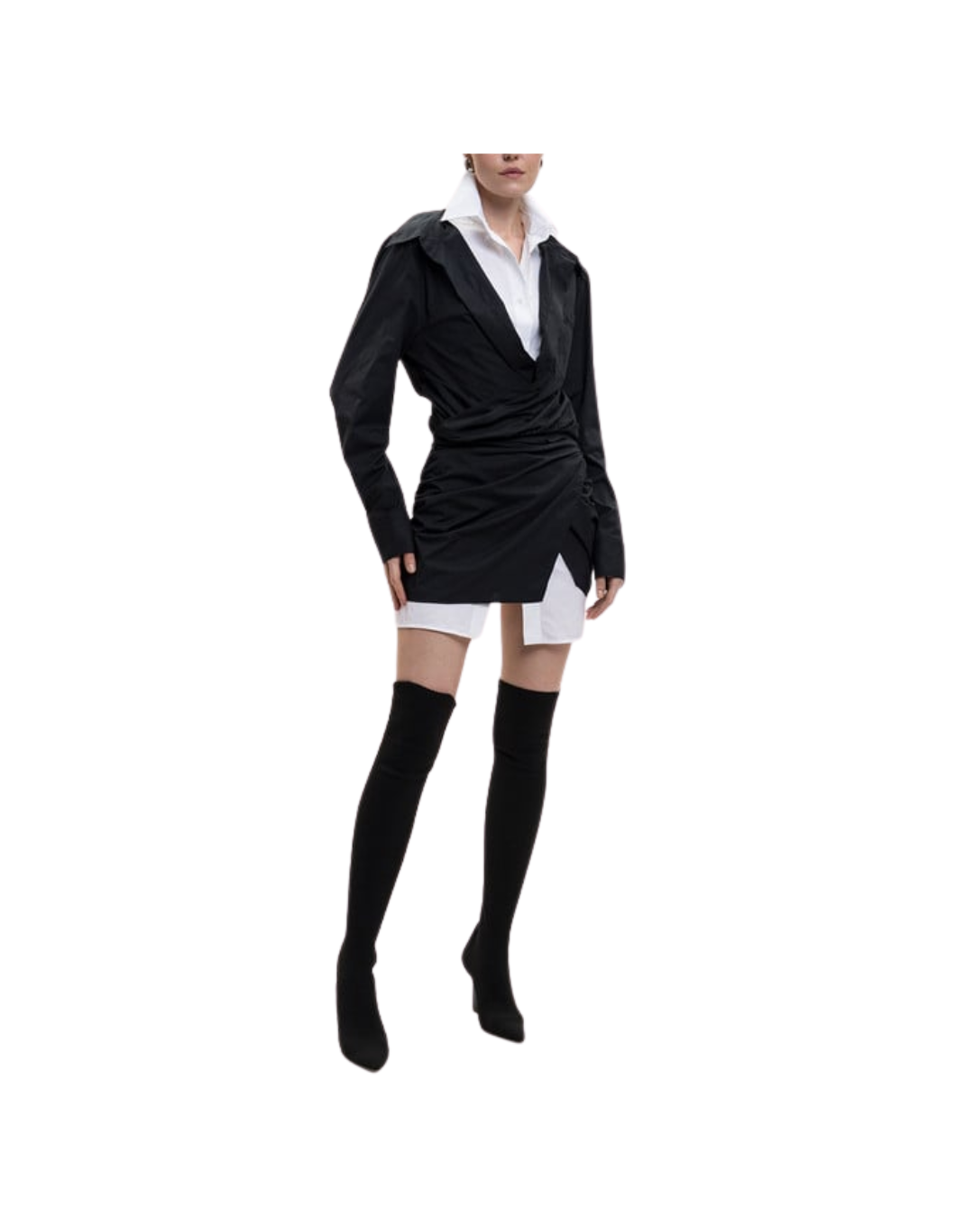 Double-layered Shirt Dress