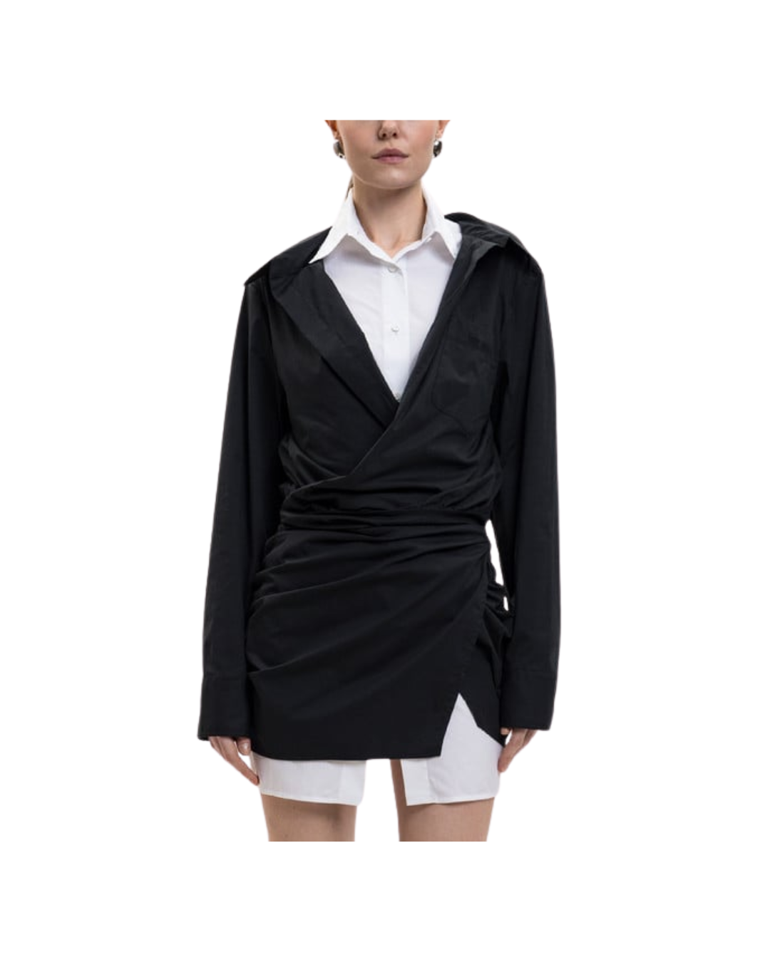 Double-layered Shirt Dress