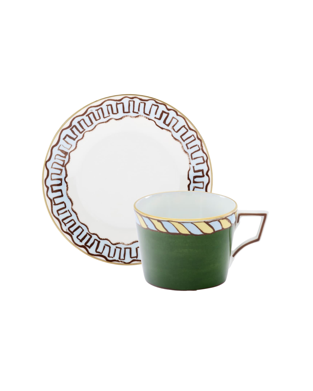Pine Green Tea Set For Two