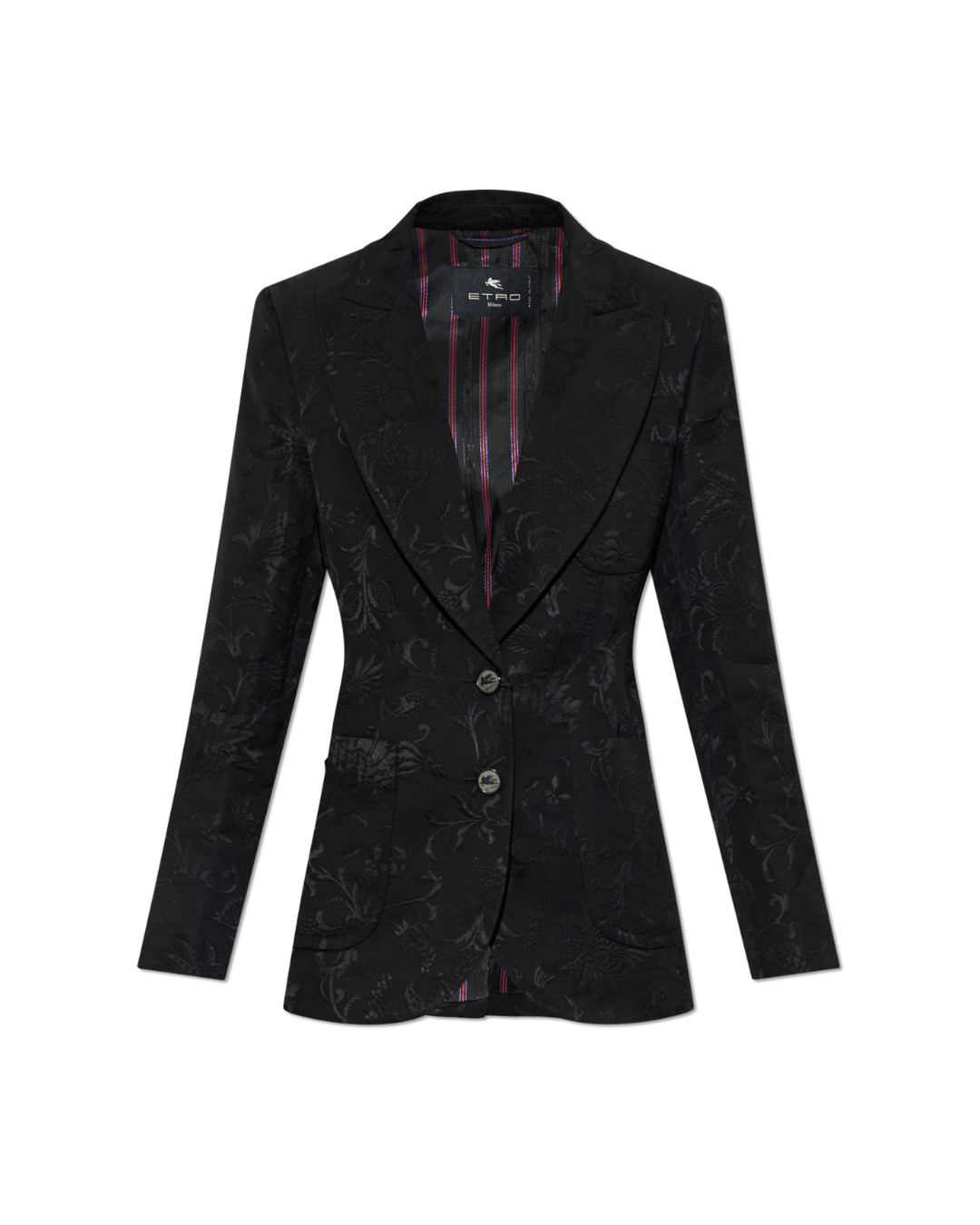 Fitted Jacket With Peak Lapel