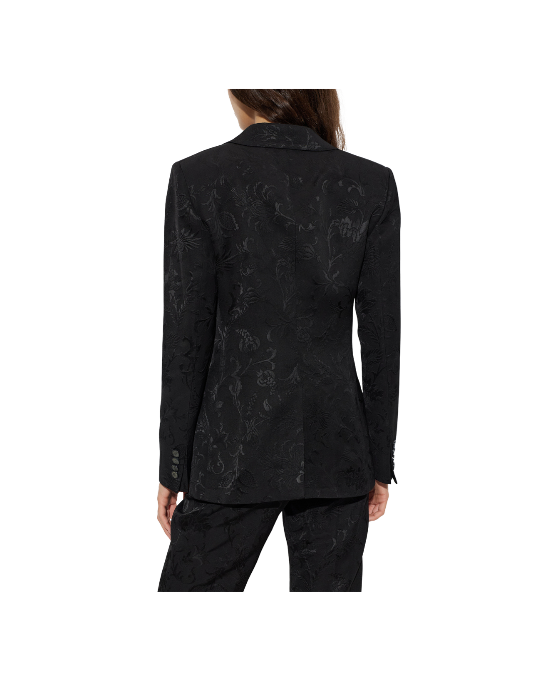 Fitted Jacket With Peak Lapel