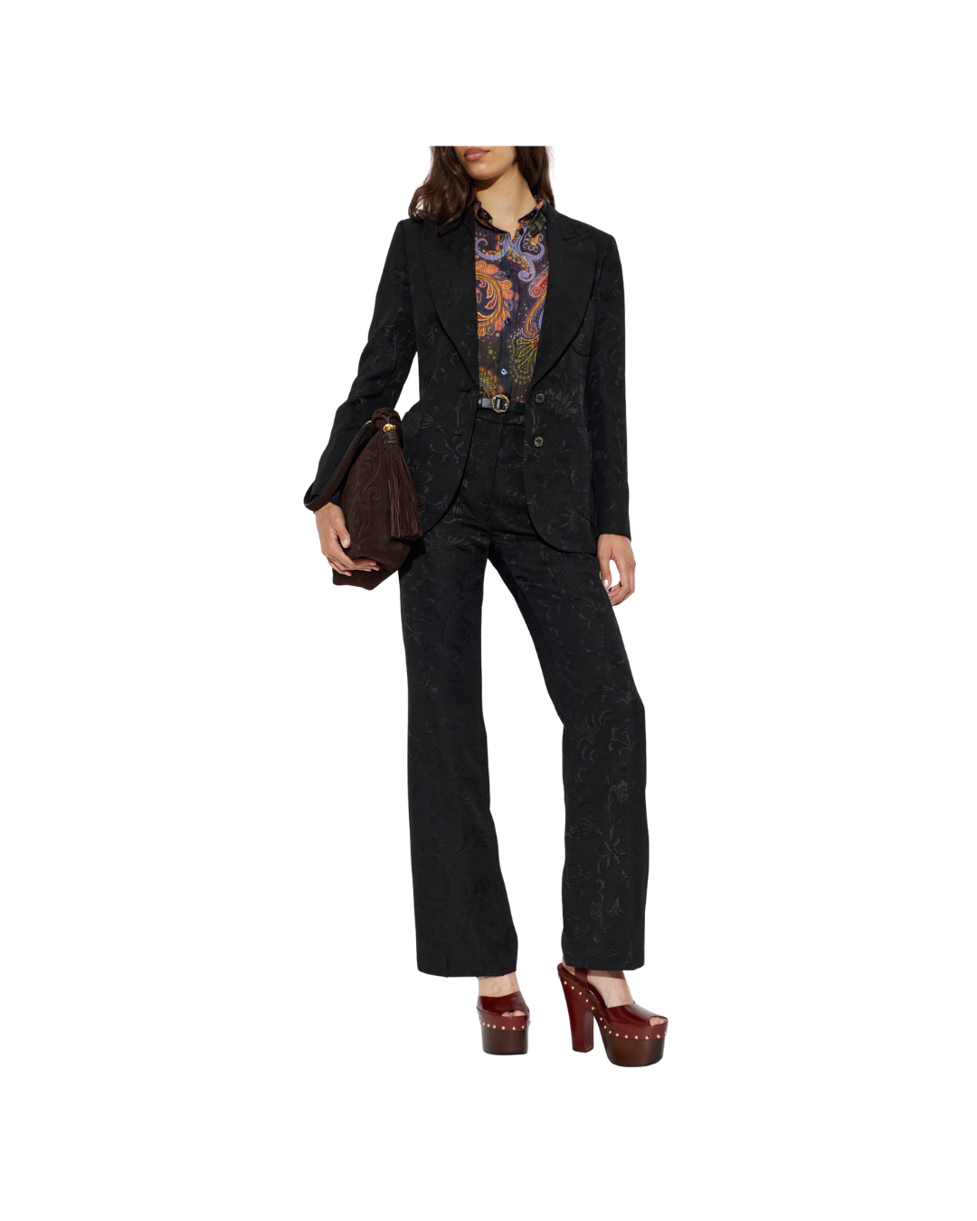 Fitted Jacket With Peak Lapel