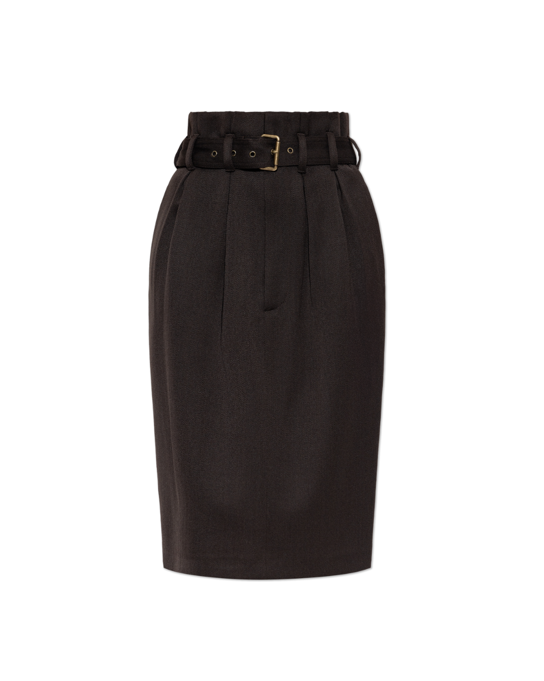 Wool Skirt With Belt