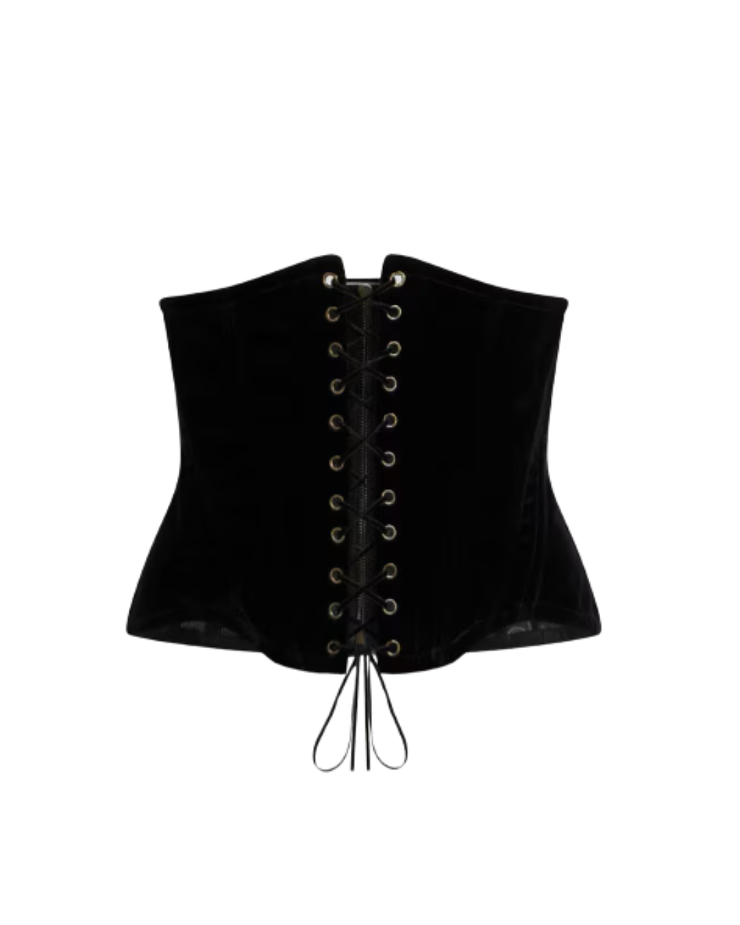 Stretch Cotton Velvet Corset Belt