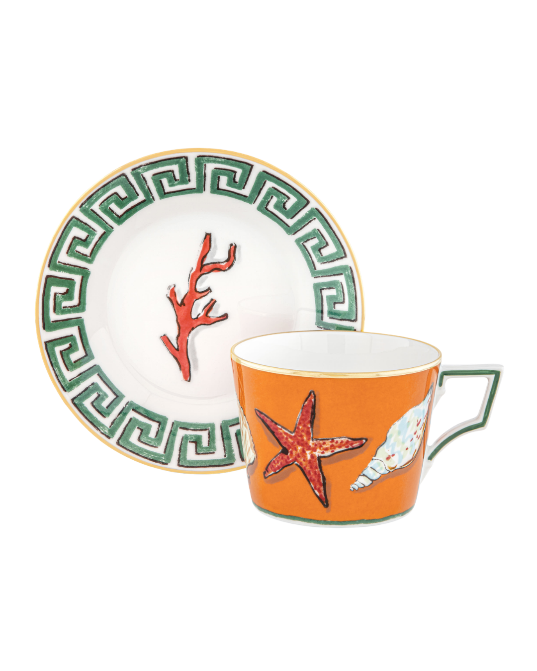 Rock Orange Tea Set For Two (220 ML)
