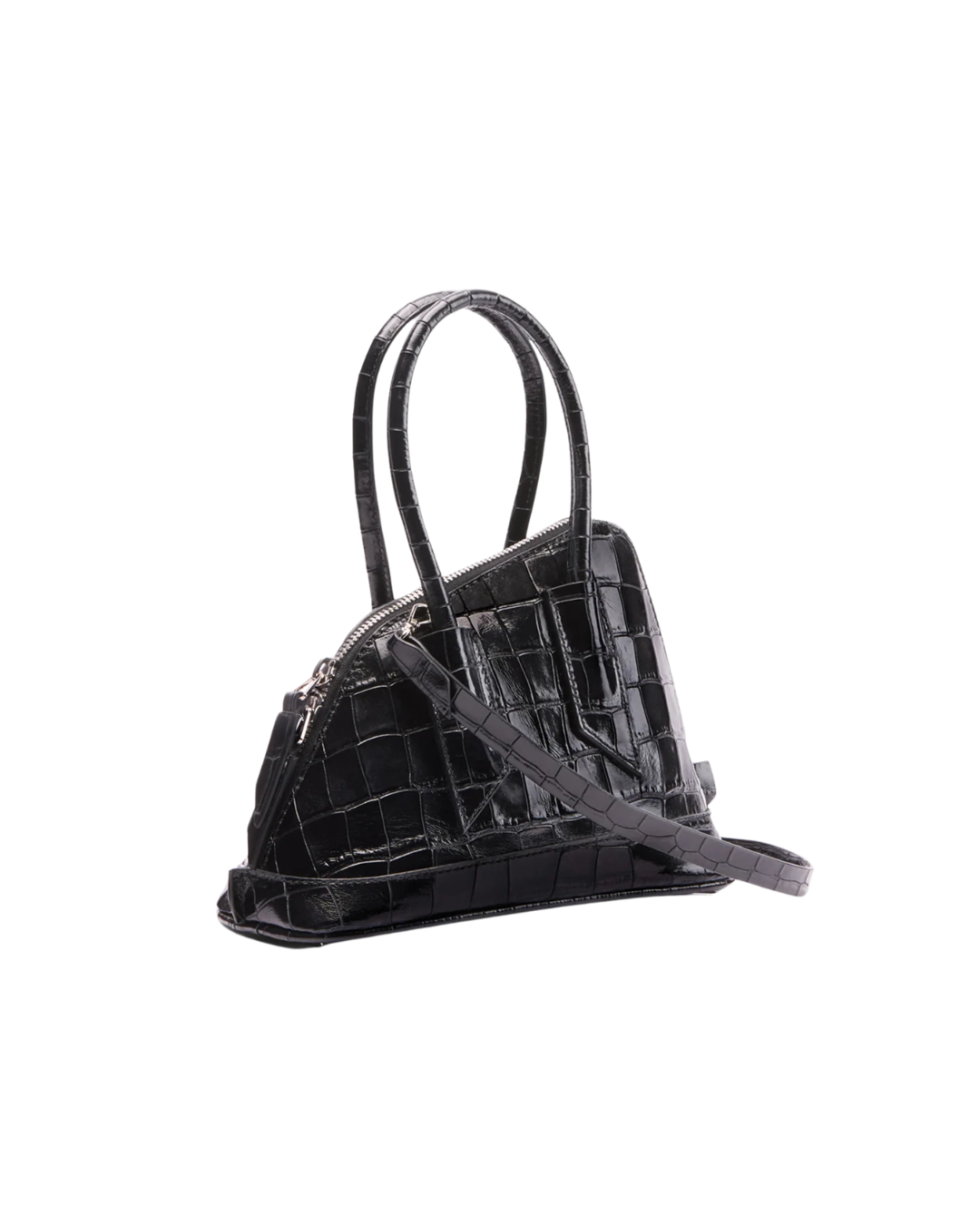 ‘‘La Sant Ambroeus Mini‘‘ Black Top Handle
