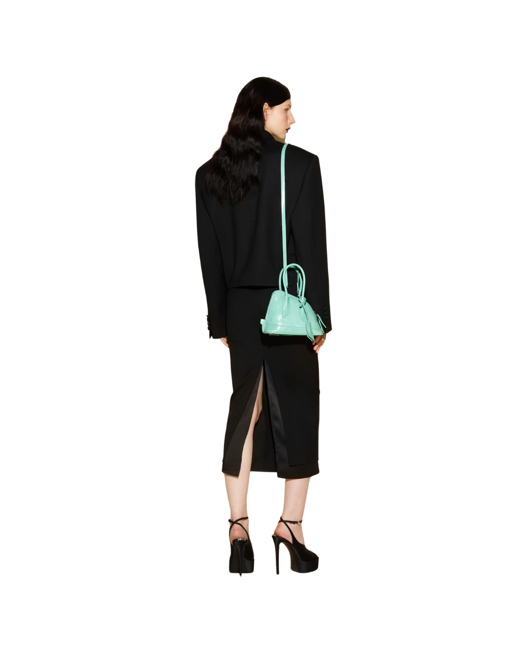 ‘‘La Sant Ambroeus Mini‘‘ Aquamarine Top Handle