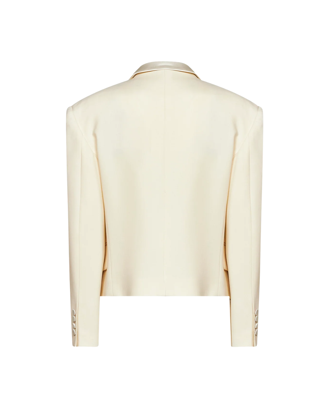 Milk Stretch Virgin Wool "Superattico10" Cropped Blazer