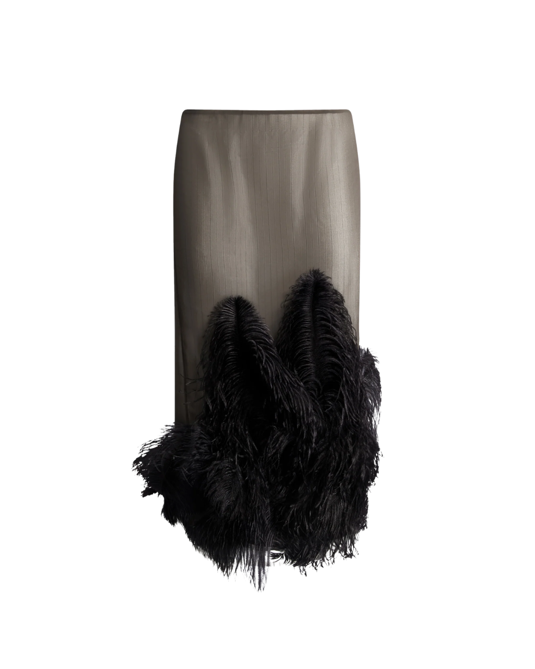 Black And Brown MIDI Skirt
